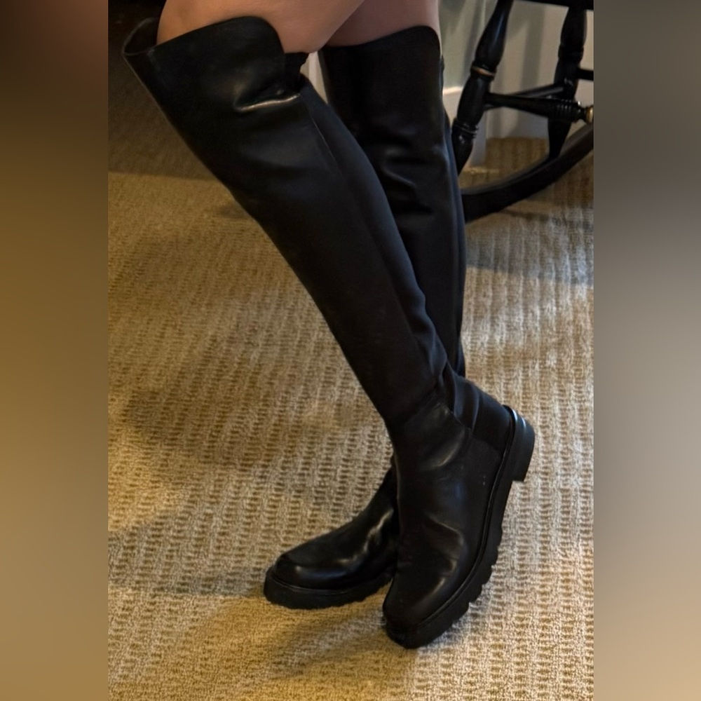 Stuart Weitzman Black 5050 Over the Knee Boots